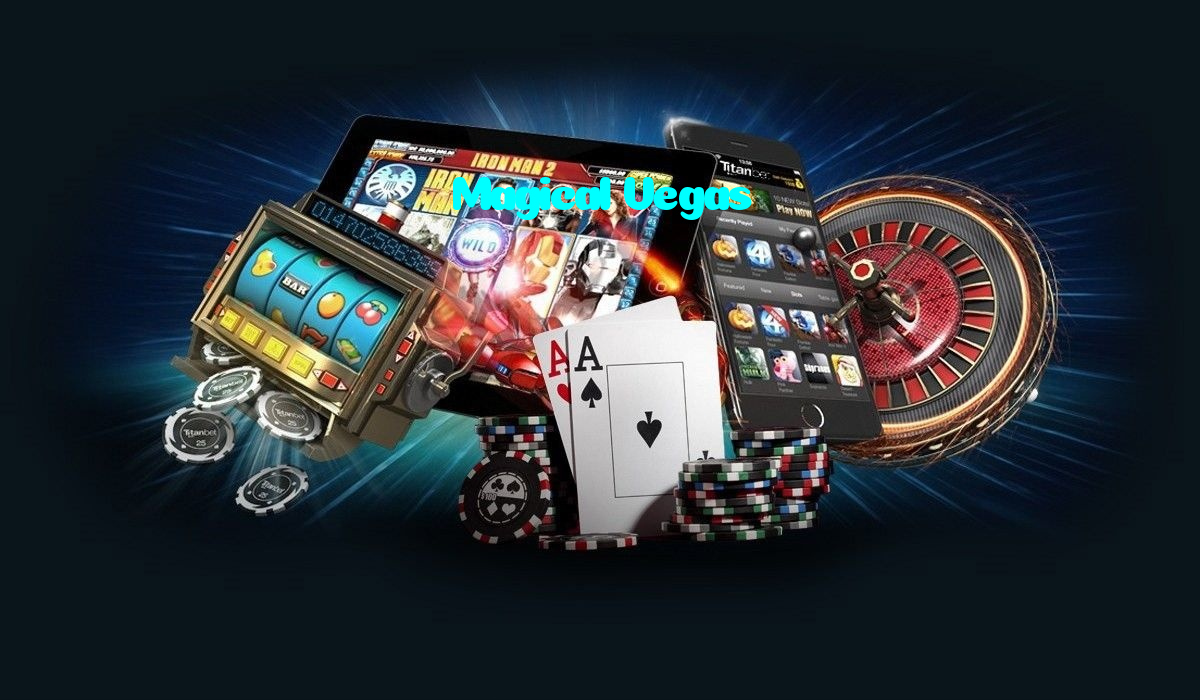 Magical Vegas casino presented on mobile device in Pakistan with slots and live games