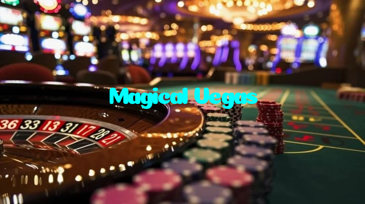 Magical Vegas casino presented on mobile device in Pakistan with slots and live games